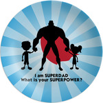 Super Dad Melamine Salad Plate - 8"