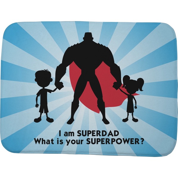 Custom Super Dad Memory Foam Bath Mat - 48"x36"