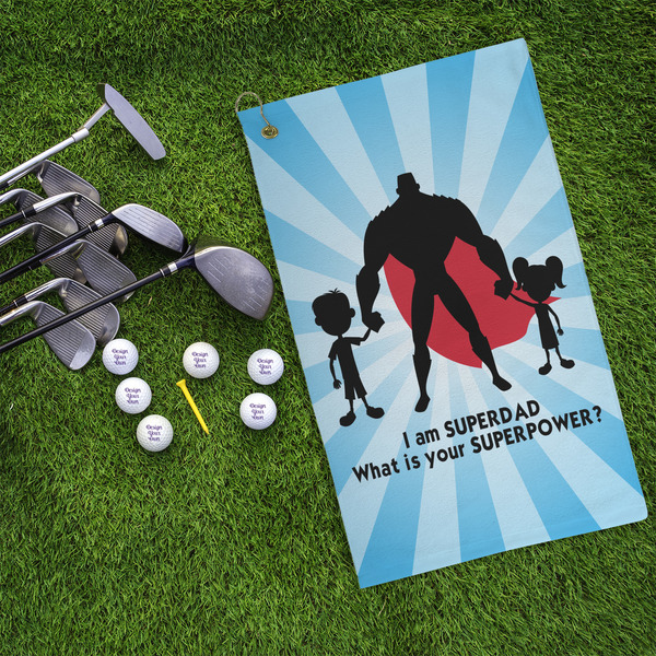 Super Dad Microfiber Golf Towels - LIFESTYLE