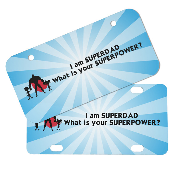 Super Dad Mini License Plates - MAIN (4 and 2 Holes)