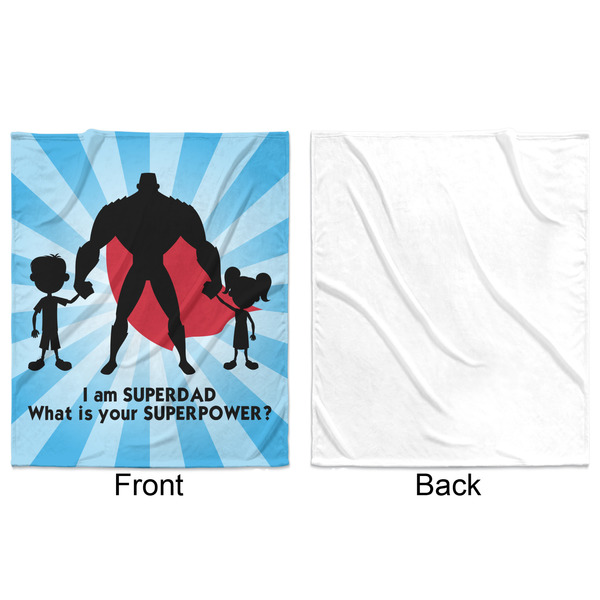 Super Dad Minky Blanket - 50"x60" - Single Sided - Front & Back