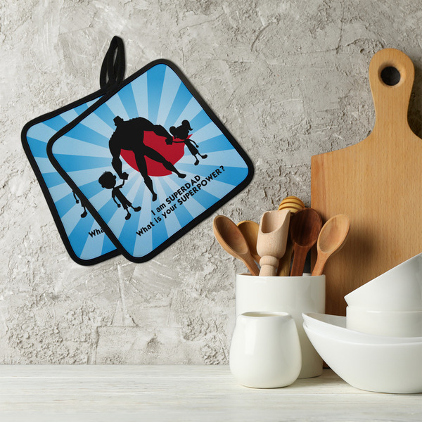 Super Dad Neoprene Pot Holder - Set of 2  LIFESTYLE