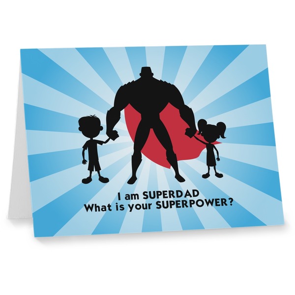 Custom Super Dad Note cards