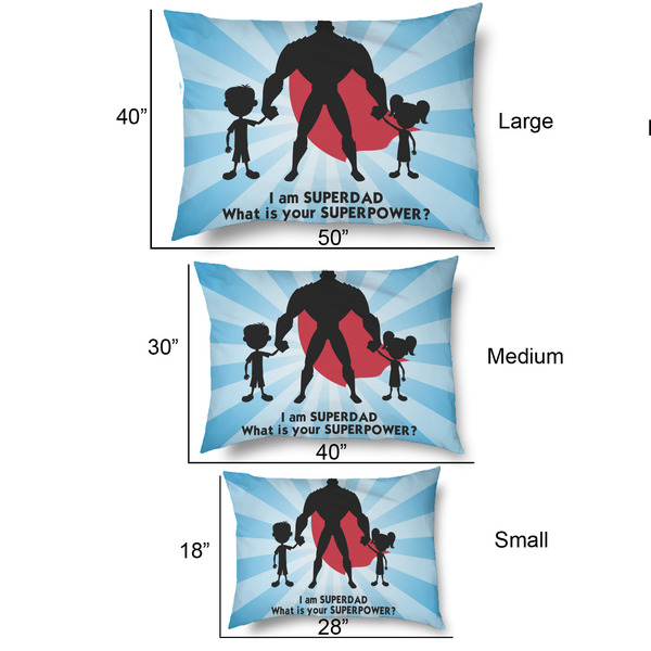 Super Dad Outdoor Dog Beds - SIZE CHART
