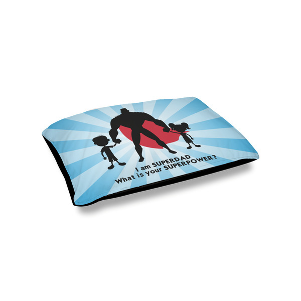 Custom Super Dad Outdoor Dog Bed - Small