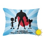 Super Dad Outdoor Throw Pillow (Rectangular)