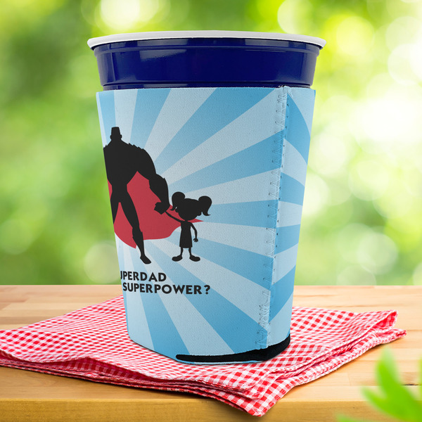 Super Dad Party Cup Sleeves - with bottom - Lifestyle