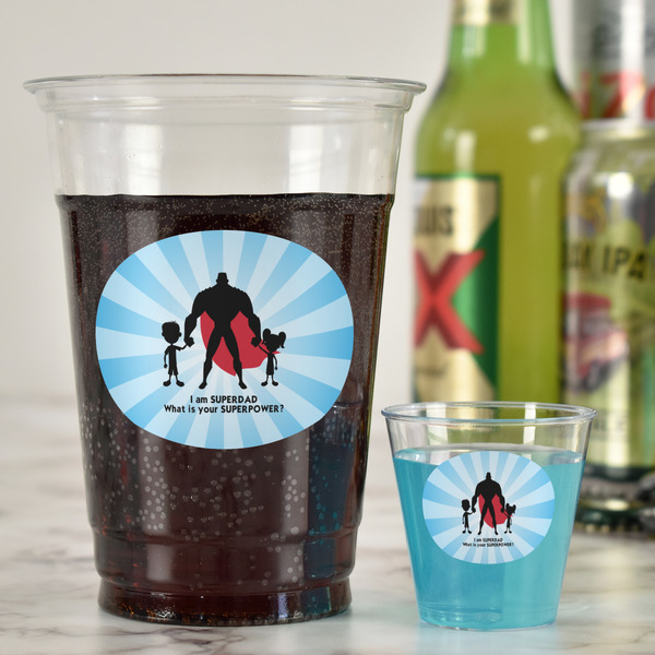Super Dad Party Cups - 16oz - In Context
