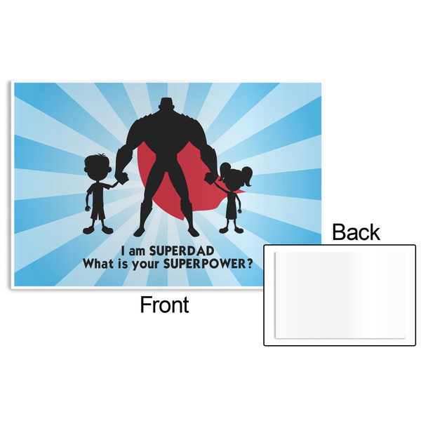 Super Dad Disposable Paper Placemat - Front & Back
