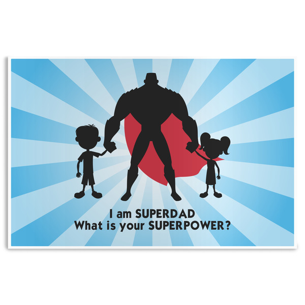 Custom Super Dad Disposable Paper Placemats