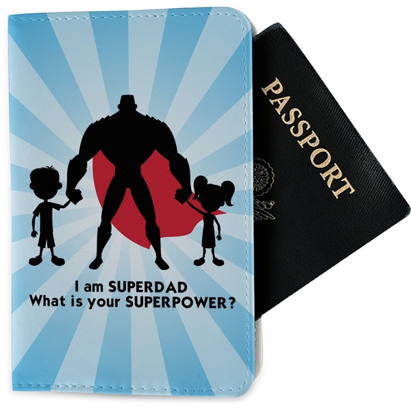 Custom Super Dad Passport Holder - Fabric