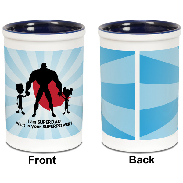 Super Dad Pencil Holder - Blue - approval