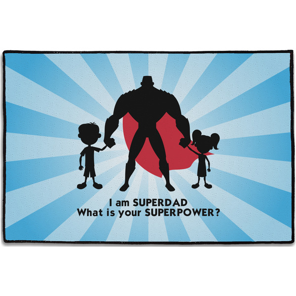 Super Dad Personalized Door Mat - 36x24 (APPROVAL)