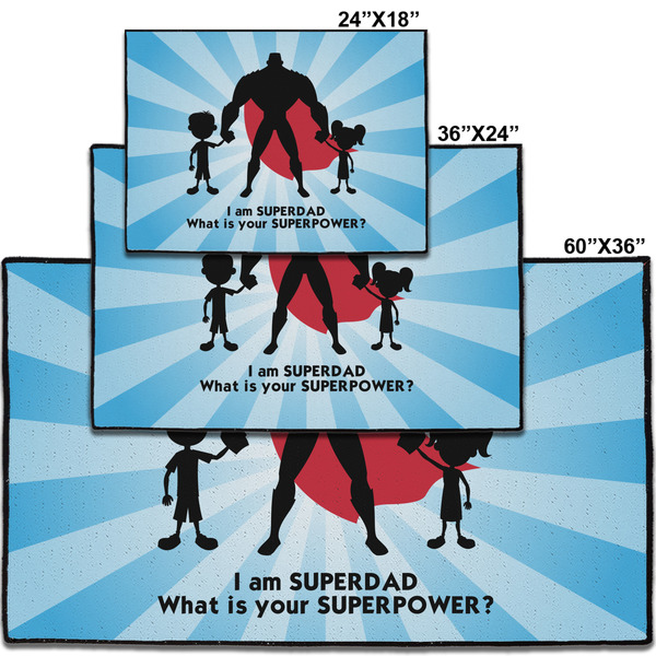 Super Dad Personalized Door Mat - Group Parent IMF