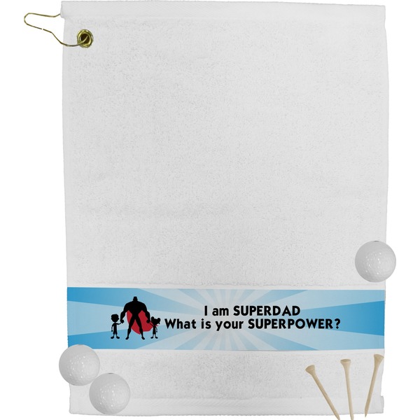 Custom Super Dad Golf Bag Towel