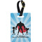 Super Dad Plastic Luggage Tag - Rectangular