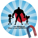Super Dad Round Fridge Magnet