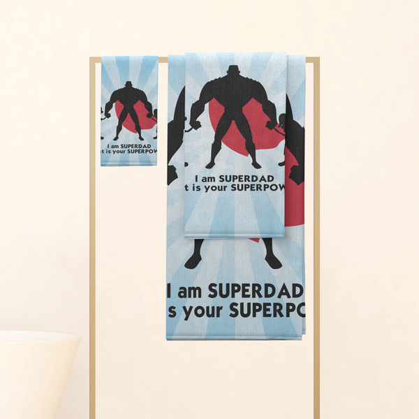 Super Dad Personalized Towel Set