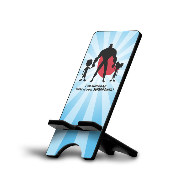 Custom Super Dad Cell Phone Stand