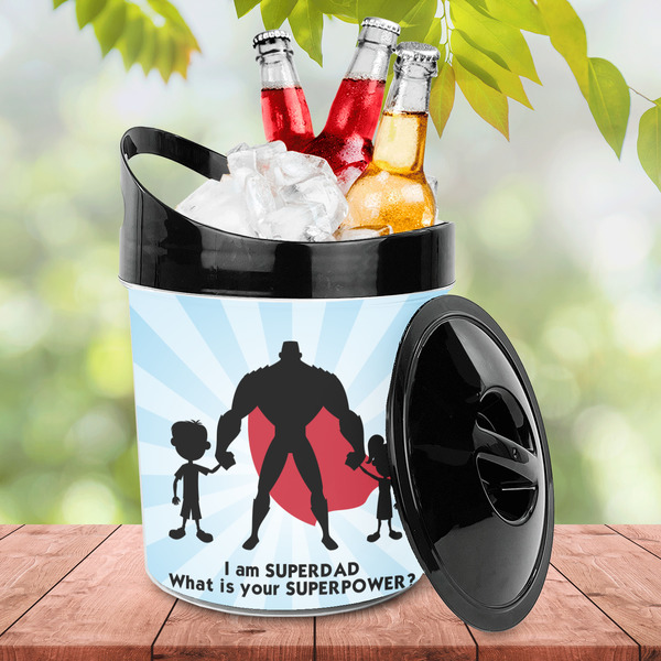 Super Dad Plastic Ice Bucket - LIFESTYLE
