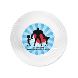 Super Dad Plastic Party Appetizer & Dessert Plates - 6"