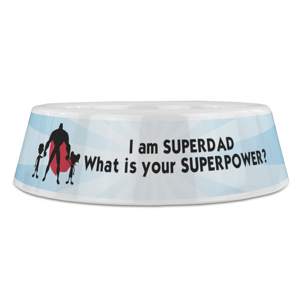 Super Dad Plastic Pet Bowls - Large - FRONT