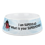 Super Dad Plastic Dog Bowl