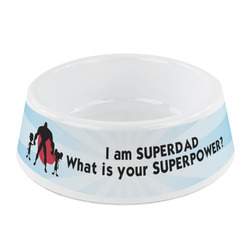 Super Dad Plastic Dog Bowl - Small