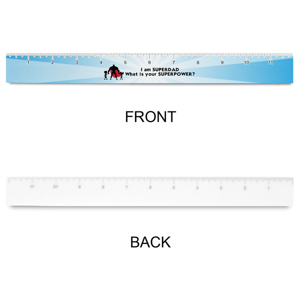 Super Dad Plastic Ruler - 12" - APPROVAL