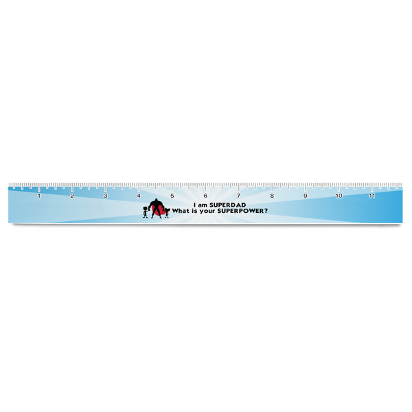Super Dad Plastic Ruler - 12" - FRONT