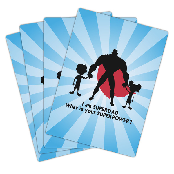 Super Dad Playing Cards - Hand Back View