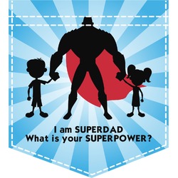 Super Dad Iron On Faux Pocket