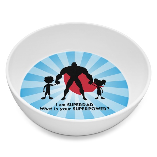 Custom Super Dad Melamine Bowl - 8 oz