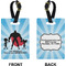 Super Dad Rectangle Luggage Tag (Front + Back)