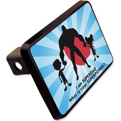 Super Dad Rectangular Trailer Hitch Cover - 2"