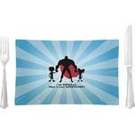 Super Dad Glass Rectangular Lunch / Dinner Plate