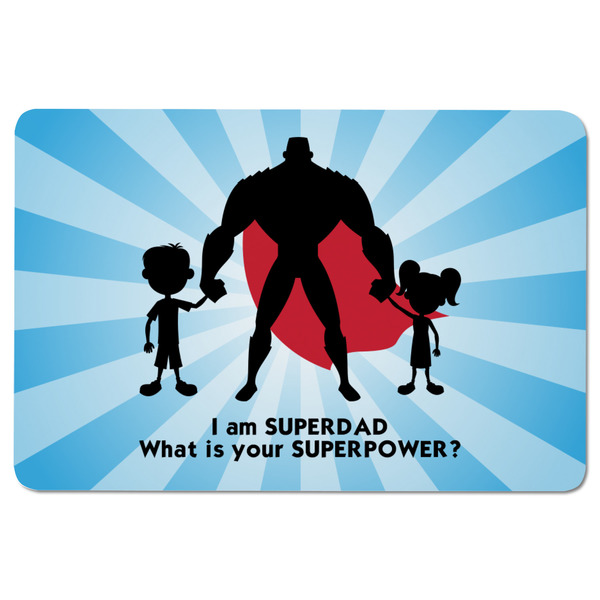 Super Dad Rectangular Fridge Magnet - FRONT