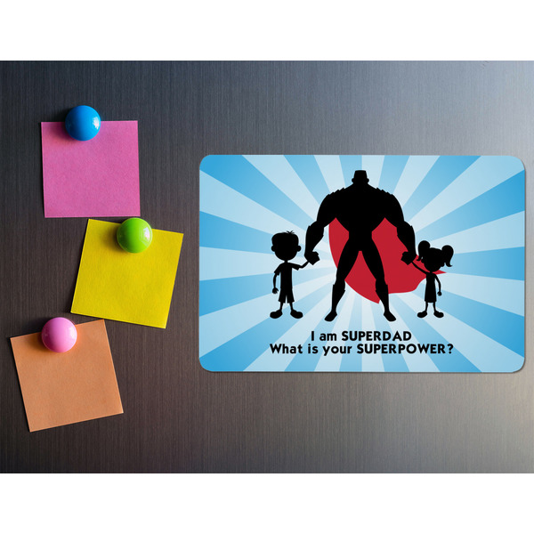 Super Dad Rectangular Fridge Magnet - LIFESTYLE