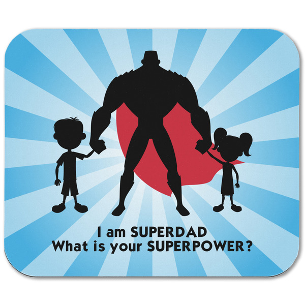 Super Dad Rectangular Mouse Pad - APPROVAL