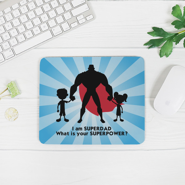 Super Dad Rectangular Mouse Pad - LIFESTYLE 2