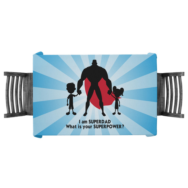 Custom Super Dad Tablecloth - 58"x58"
