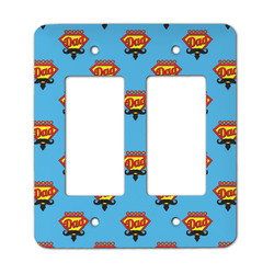 Super Dad Rocker Style Light Switch Cover - Two Switch