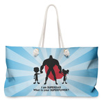 Super Dad Large Tote Bag with Rope Handles