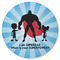 Super Dad Round Rubber Backed Coaster