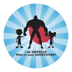 Super Dad Round Decal - Large