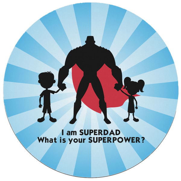 Super Dad Round Mousepad - APPROVAL