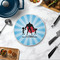 Super Dad Round Stone Trivet - In Context View