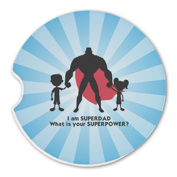 Super Dad Sandstone Car Coaster - Single