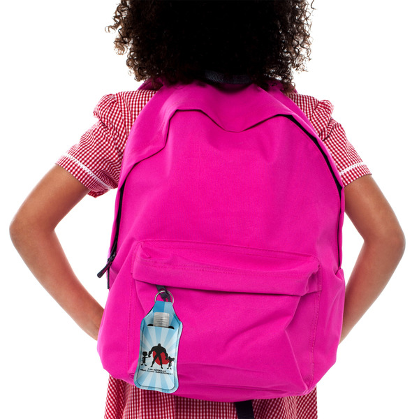 Super Dad Sanitizer Holder Keychain - LIFESTYLE Backpack (LRG)