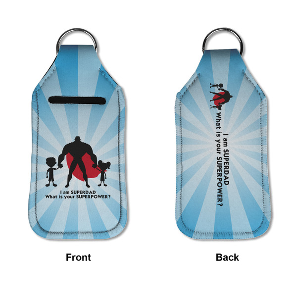 Super Dad Sanitizer Holder Keychain - Large APPROVAL (Flat)
